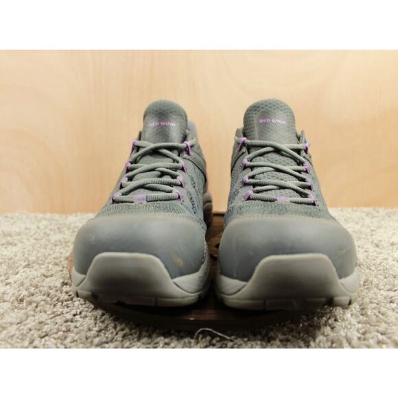 Red Wing Safety Sneakers Womens 8.5B Gray Purple Mesh Leather Work - Picture 2 of 8